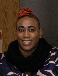 A person smiling to camera